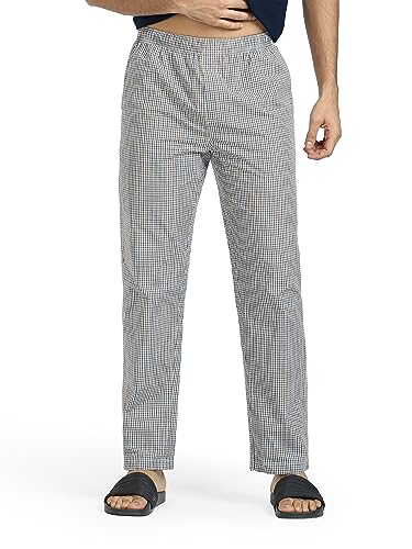 XY XX Herren-Pyjama aus supergekämmter Baumwolle, kariert, Schachmatt, elastische Taille, Kordelzug | Loungewear für Männer XY XX Herren-Pyjama aus supergekämmter Baumwolle, kariert, Schachmatt, elastische Taille, Kordelzug | Loungewear für Männer von XY XX