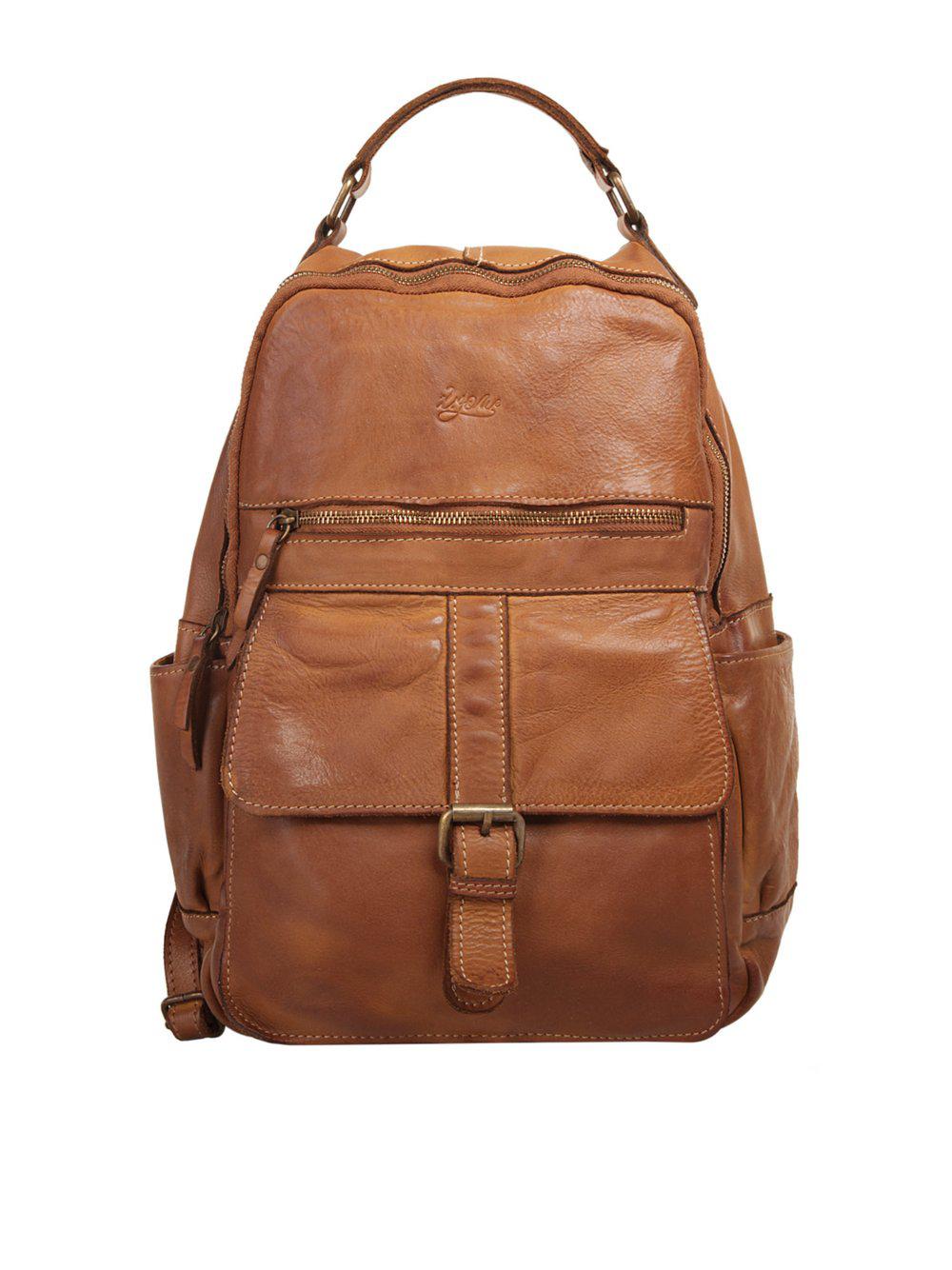 X-Zone Rucksack Damen Leder, cognac von XZONE