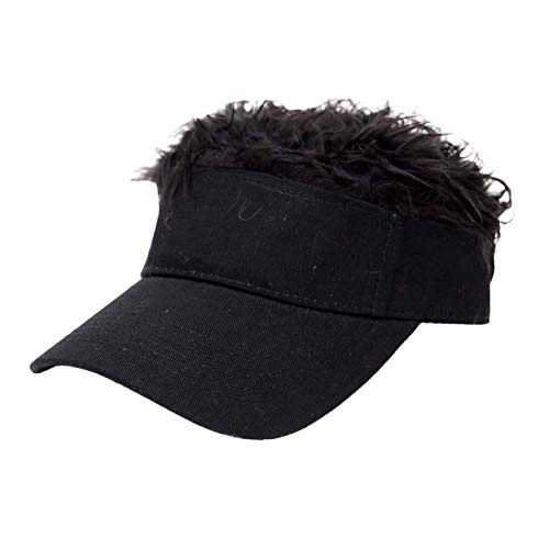 Perücke Damen Festival Zubehör DIY BaseBall Fashion Frisur Hop Cap mit Perücke Solide Hüftperücke für Erwachsene Perücke Herren Festival Gadget (K, One Size) von Xbemkste