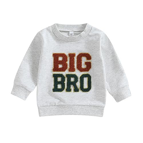 Xeadoffubio Baby Jungen Brudern Sweatshirt Matching Outfit Langarm Rundhalsausschnitt Brief Drucken Strampler Sweatshirt Big Bro Little Bro Herbst Jumpsuits Tops Shirts Für Jungen (Grau-B, 2-3 Years) Xeadoffubio Baby Jungen Brudern Sweatshirt Matching Outfit Langarm Rundhalsausschnitt Brief Drucken Strampler Sweatshirt Big Bro Little Bro Herbst Jumpsuits Tops Shirts Für Jungen (Grau-B, 2-3 Years) von Xeadoffubio