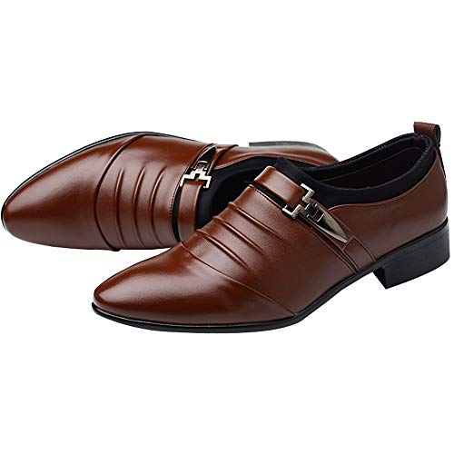 Herrenschuh Garvin, Klassischer Business-Halbschuh aus Leder mit Gummisohle Herren Business Kleid Spitze Schuhe lässige atmungsaktive Sandalen fasse Schuhe Response Herren Schuhe von XeonZkne