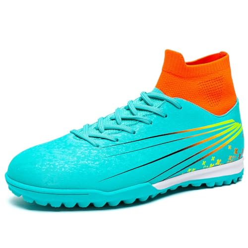 Xinghuanhua Fußballschuhe Herren High Top Fußballschuhe Spike Schuhe Teenager Kick Schuhe Professional Athletic Athletic Training Sportschuhe Turf Breathable Fußballschuhe Indoor Fußballschuhe von Xinghuanhua