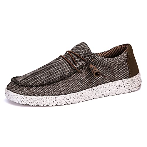 Xinghuanhua Herren Bootsschuhe, Mokassins Herren Atmungsaktiv Halbschuhe Mode Freizeitschuhe Leicht Wanderschuhe Classic Slip On Loafers von Xinghuanhua