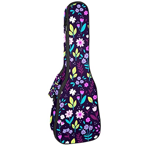 Ukulele Koffer Blume Lila Ukulele Tasche 21 Zoll Wasserdicht Oxford Gig Bag Mit Tasche Jungen Mädchen von Xingruyun