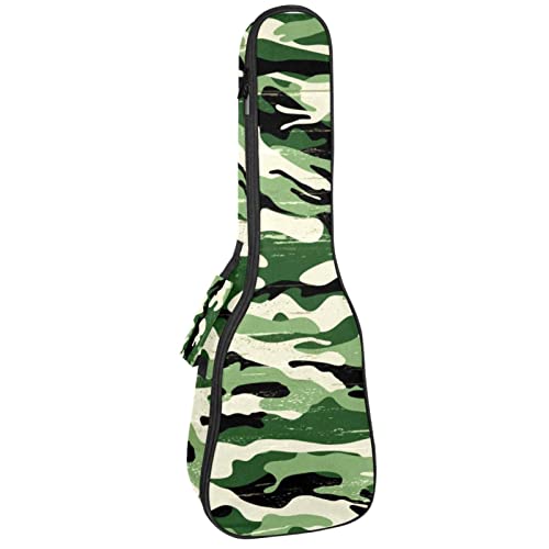 Ukulele Koffer Grünes Camo-Militär Ukulele Tasche 23 Zoll 10Mm Gepolsterte Gig Bag Mit Tasche Für Kinder Jungen Mädchen von Xingruyun