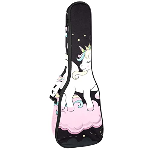 Ukulele Koffer Star Planet Einhorn Ukulele Tasche 21 Zoll Wasserdicht Oxford Gig Bag Mit Tasche Jungen Mädchen von Xingruyun