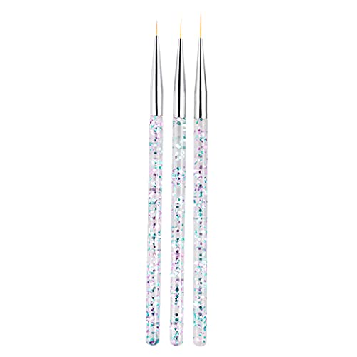 3-teiliges Linerpinsel-Set für Gel-Nagellack, Malpinsel-Set für Strass, zum Zeichnen von Strasssteinen 3-teiliges Linerpinsel-Set für Gel-Nagellack, Malpinsel-Set für Strass, zum Zeichnen von Strasssteinen von Xuancai