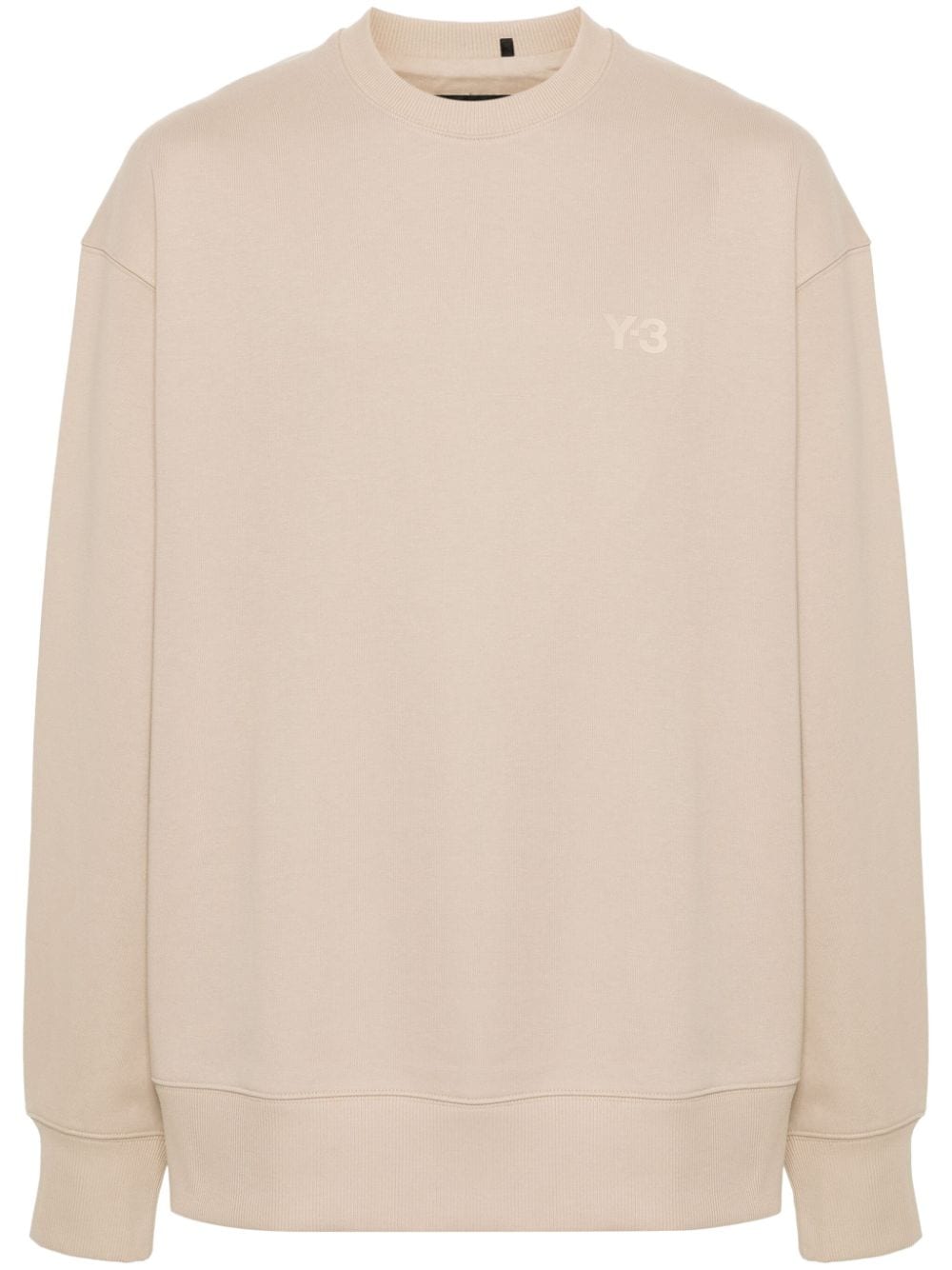 Y-3 Sweatshirt mit Logo-Print - Nude von Y-3