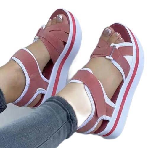 Y6GO9KSP Damen High Heels Damenschuhe Keilsandalen High Heel Sandalen Low Heel Schuhe Damen Sommersandalen von Y6GO9KSP