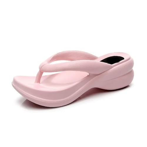 Y6GO9KSP Damen Wedge Sommer Flip Flop Jahr dicke Sohle Sandalen Damen Strand Casual Outdoor Damen Hausschuhe von Y6GO9KSP