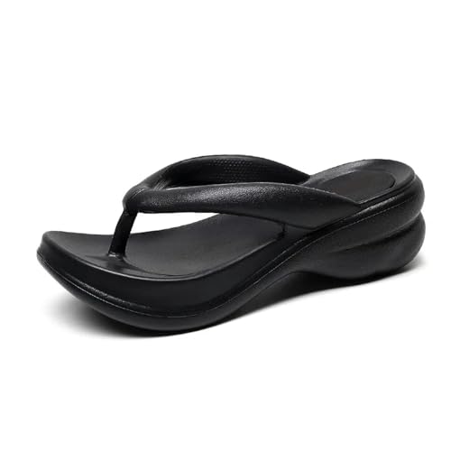 Y6GO9KSP Damen Wedge Sommer Flip Flop Jahr dicke Sohle Sandalen Damen Strand Casual Outdoor Damen Hausschuhe von Y6GO9KSP