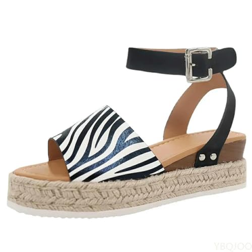 Y6GO9KSP Sommer Neue Damen Sandalen Keilschuhe Damen Sandalen Sommerschuhe Flip Flops Dicke Sohle Sandalen Übergröße von Y6GO9KSP