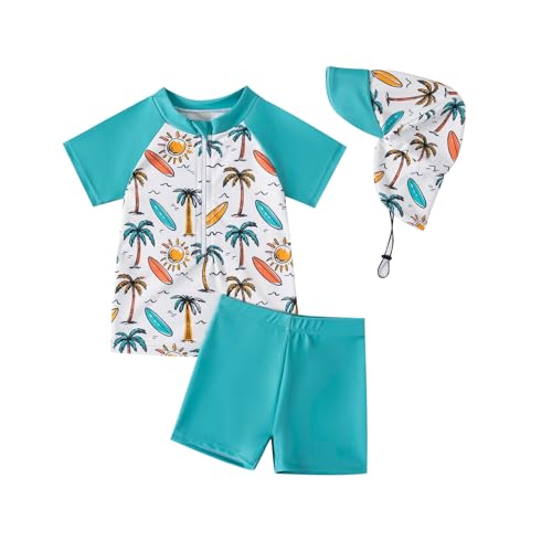 YAGATA Kinder Jungen Badeanzug Bademode Jungen Uv-Schutz Bade-Set Dinosaurier Badeshorts Badebekleidung Grüner Kokosnussbaum 3-4 Jahre YAGATA Kinder Jungen Badeanzug Bademode Jungen Uv-Schutz Bade-Set Dinosaurier Badeshorts Badebekleidung Grüner Kokosnussbaum 3-4 Jahre von YAGATA