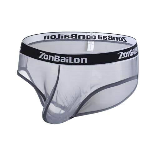 YAHWULAI Herren Slips Unterwäsche für Männer Sexy Hautfreundlich und Bequem mit einem Großen Beutel Dunkelgrau XL YAHWULAI Herren Slips Unterwäsche für Männer Sexy Hautfreundlich und Bequem mit einem Großen Beutel Dunkelgrau XL von YAHWULAI