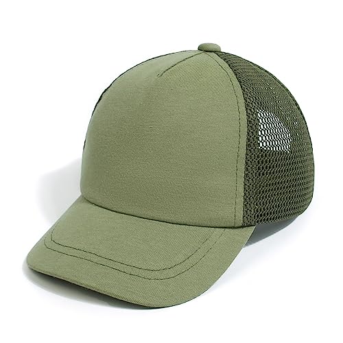 YAMEE Baseballkappe Kinder Mesh UV-Schutz,Baseball Cap Sommer Jungen Mädchen,Baby Sonnenmütze Faltbar Atmungsaktiv,Sonnenhut Kinderhut 0-5 Jahre von YAMEE