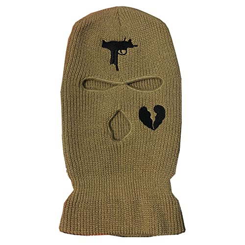 YAMEE Sturmhaube Herren Damen,Balaclava - 3-Loch Sturmmaske,Vollmaske Skimütze Wintermütze Strickmaske Vollgesichtsabdeckung für Outdoor Radfahren Skifahren von YAMEE