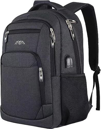 Rucksack Herren, Schulrucksack Jungen Teenager Laptop Rucksack Schule Daypacks für Arbeit Wandern Reisen Camping für 17.3 Zoll Laptop von YAMTION