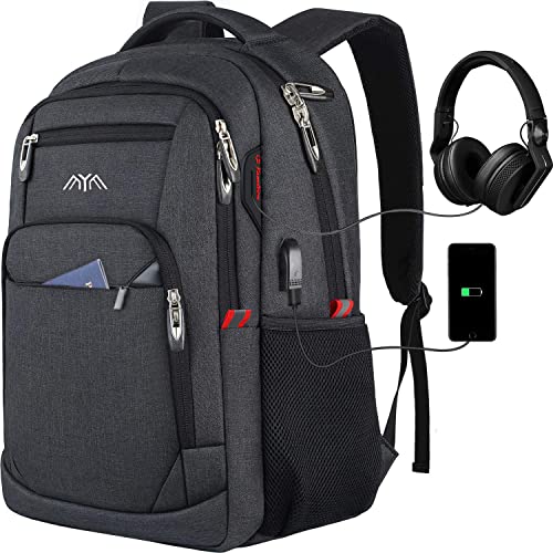 Rucksack Herren Schulrucksack für 15.6 Zoll Laptop Rucksack Arbeit Wasserdicht Business Daypacks Jungen Teenage 35L von YAMTION