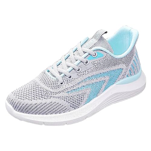 YANFJHV 2023 frühjahr Leichte Weichen Boden Atmungsaktive Casual Student Laufschuhe Hundert Mit Sport Schuhe Schuhe Damen Boots Sommer (Grey, 37) von YANFJHV