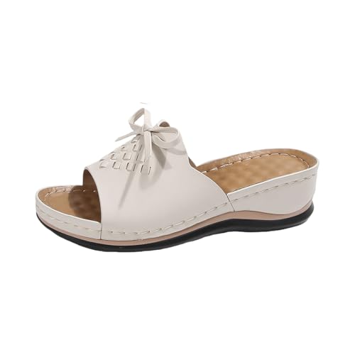 YANFJHV Damen Slipper Schwarz Keilabsatz Slip-On Sandaletten Fischmund Pantoffel Peeptoe Sandalen Flach Bequem Damensandalen Mit Blumenmuster Slingback Sommersandalen Weichen Sohlen Keilsandalen YANFJHV Damen Slipper Schwarz Keilabsatz Slip-On Sandaletten Fischmund Pantoffel Peeptoe Sandalen Flach Bequem Damensandalen Mit Blumenmuster Slingback Sommersandalen Weichen Sohlen Keilsandalen von YANFJHV