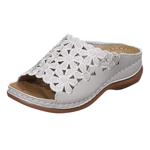 YANFJHV Orthopädische Hausschuhe Damen Pantoletten Plateau Keilsandaletten Peeptoe Sandalette Weichen Sohlen Damensandalen Bohemian Römersandalen Fischmund Slippers Mit Blumenmuster Hohl Sandalen YANFJHV Orthopädische Hausschuhe Damen Pantoletten Plateau Keilsandaletten Peeptoe Sandalette Weichen Sohlen Damensandalen Bohemian Römersandalen Fischmund Slippers Mit Blumenmuster Hohl Sandalen von YANFJHV