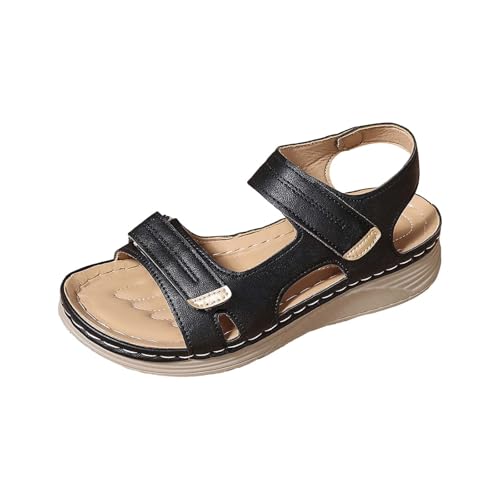 YANFJHV Sandaletten Damen Flach 43 Slingback Sandalen Peeptoe Orthopädische Sandals Mit Knöchelriemen Verstellbare Plateausandalen Mit Gummiband Große Größen Strandsandalen Rutschfest Sportsandalen YANFJHV Sandaletten Damen Flach 43 Slingback Sandalen Peeptoe Orthopädische Sandals Mit Knöchelriemen Verstellbare Plateausandalen Mit Gummiband Große Größen Strandsandalen Rutschfest Sportsandalen von YANFJHV