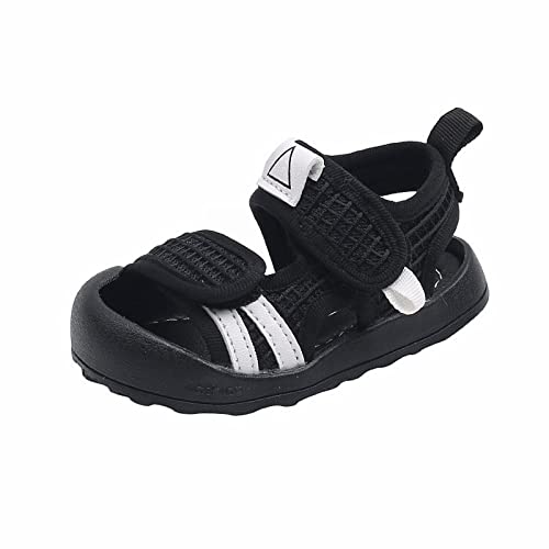 YANFJHV Sommer Baby Schuhe Kinder 013 Jahre Alt 2 Jungen Sandalen Kleinkind Weiche Sohle Strand Schuhe Baby Walking Sandalen Blau von YANFJHV