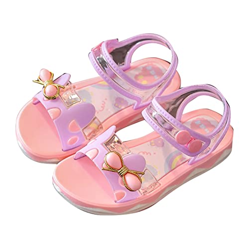 YANFJHV Sommer-Prinzessin-Strandschuhe Mode Lederschuhe für kleine Kinder und Mädchen Freizeitschuhe dicke Sohlen Rundkopfschnalle Kleidschuhe Elefanten Sandalen von YANFJHV