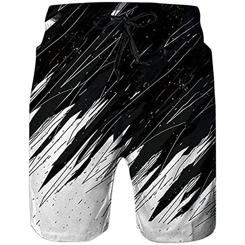 YANJI Kurze Hose leinen Herren weiße Kurze Hose Herren längere Shorts Kurze Hosen Herren mit Seitentaschen Sporthose Herren kurz mit Innenslip und Taschen Bermuda Shorts männer Bermuda Jeans von YANJI