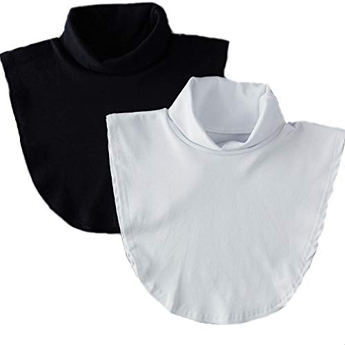 Falscher Rollkragen für Herren, Damen, Mädchen, lässiger Baumwollkragen, halbes Oberteil, falscher Kragen, B, Einheitsgröße Falscher Rollkragen für Herren, Damen, Mädchen, lässiger Baumwollkragen, halbes Oberteil, falscher Kragen, B, Einheitsgröße von YANQINQIN