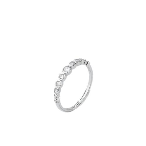 YANQSHM Silberringe Damen 925,Vintage Verstellbare Ringe Fashion Delicate Cubic Zirkonia S925 Silber Offene Ringe Knöchel Fingerringe Stapelbar Weihnachtsschmuck Geschenk Eheringe Für Damen von YANQSHM