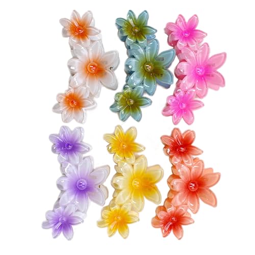 YAOGUI Blumen Haarspange Mädchen Haar Accessoire Stilvolle Haarspangen Süße Haarnadeln Haarklammer Haarspangen Kopfbedeckung Modische Haarnadel von YAOGUI