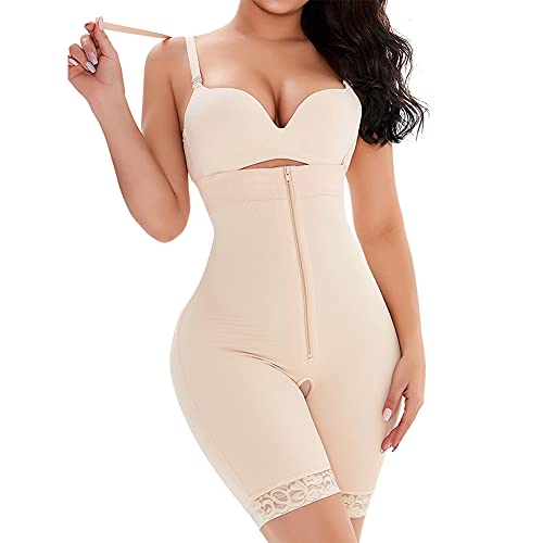 YAOTT Formende Bodys Damen Große Größen Shapewear Figurformender Body Shaper Taillenformer Bauchweg Miederbody mit Bein Verstellbar Stark Formend Bodysuit mit Bauch Weg Effekt Nahtlose Unterwäsche von YAOTT