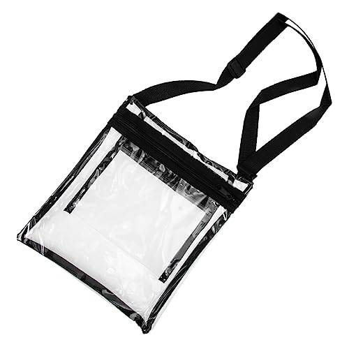 YARNOW 3st Transparente Umhängetasche Damengeldbörsen Mini-Rucksack Damen Geldbörse Tragbare Durchsichtige Tasche Geldbörsen Für Herren Mit Colgar-Mann PVC Multifunktion Innentasche von YARNOW