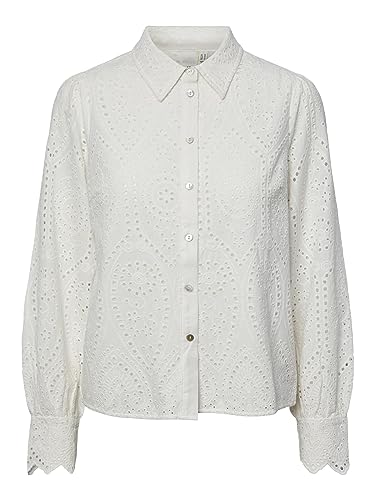 Y.A.S Damen YASHOLI LS Shirt S. NOOS Bluse, Star White, M von YAS