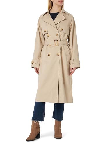 Y.A.S Damen YASTERONIMO Trench Coat NOOS Mantel, Doeskin, XS von YAS