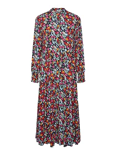 Y.A.S Damen YASALIRA LS Long Shirt Dress S. NOOS Maxikleid, Garden Topiary/AOP:SMALL Flower Print, X-Large von YAS