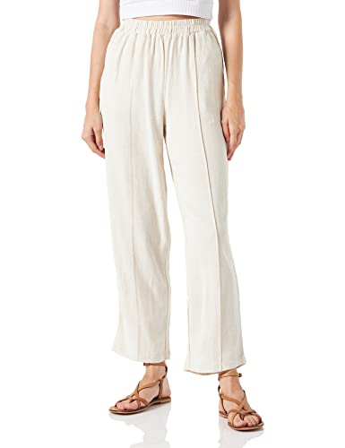 Y.A.S Damen YASVIGGI HW Ankle Pant NOOS Hose, Beige, S von YAS