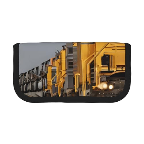 YBAZYBXY Füllfederhalter-Tasche aus Segeltuch mit Güterzug-Aufdruck, stilvolles Federmäppchen, Organizer-Tasche, Make-up-Tasche, für den täglichen Gebrauch auf Reisen, Schwarz , Einheitsgröße, YBAZYBXY Füllfederhalter-Tasche aus Segeltuch mit Güterzug-Aufdruck, stilvolles Federmäppchen, Organizer-Tasche, Make-up-Tasche, für den täglichen Gebrauch auf Reisen, Schwarz , Einheitsgröße, von YBAZYBXY
