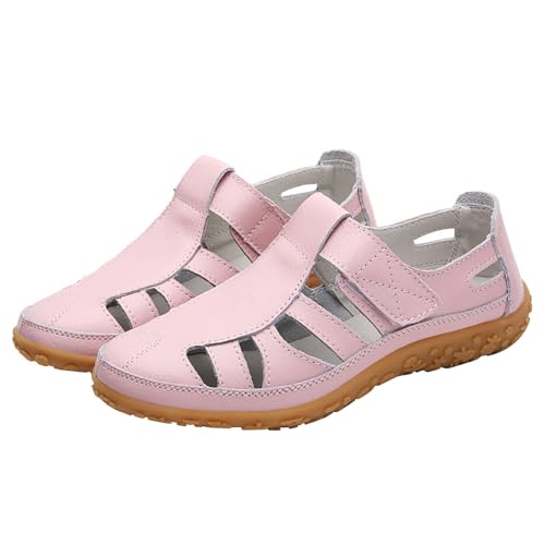 YCBMINGCAN Damen-Schuhe, hohl, einfarbig, lässig, modisch, Freizeitschuhe Bunte Damenschuhe (Pink, 35) von YCBMINGCAN