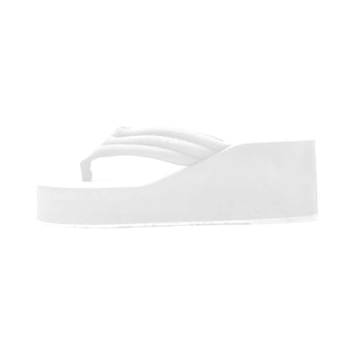 YCBMINGCAN Damenschuhe, Lange Slipper-Socken für Damen, für den Sommer, einfarbig, zum Reinschlüpfen, lässig, offene Zehenpartie, flach, weiche Slipper-Socken für Damen Damenschuhe 43 (White, 38) von YCBMINGCAN