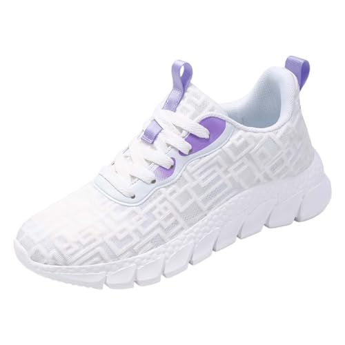 YCBMINGCAN Damenschuhe Ethnische Freizeitschuhe Sommermode Hohl Atmungsaktiv Flacher Absatz Weiche Sohle Freizeitschuhe Schuhe Damen Keilabsatz (White, 37) von YCBMINGCAN