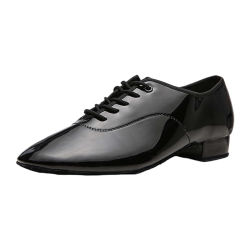 YCBMINGCAN Herrenschuhe, Elegante Schuhe aus Kunstleder, Klassische Schnürschuhe, formelle Smokingschuhe Schuhe Herren Rennrad (Silver, 42) von YCBMINGCAN