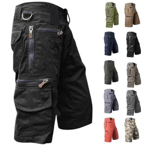 YCBMINGCAN Holiday Shorts for Men Sommer Cargo Shorts Herren Kurze Hosen Herren Baumwolle Bermuda Shorts Cargohose Arbeitshosen Mit Taschen Kurze Cargo Hose Mit Kordelzug Vintage Lässiges Cargoshorts YCBMINGCAN Holiday Shorts for Men Sommer Cargo Shorts Herren Kurze Hosen Herren Baumwolle Bermuda Shorts Cargohose Arbeitshosen Mit Taschen Kurze Cargo Hose Mit Kordelzug Vintage Lässiges Cargoshorts von YCBMINGCAN