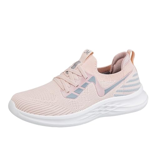 YCBMINGCAN Paar Damen Frühling und Sommer rutschfeste Walking Mode leichte Schuhe Sport Freizeitschuhe Schuhe Damen Fitness (Pink, 38) von YCBMINGCAN