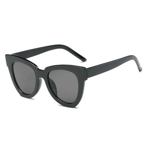 YDRABFLE Damen-Sonnenbrille Cat Eye Sonnenbrille Frauen Vintage Sonnenbrille Weibliche Brillen Für Weiblich-Schwarz-Als Bild Anzeigen von YDRABFLE