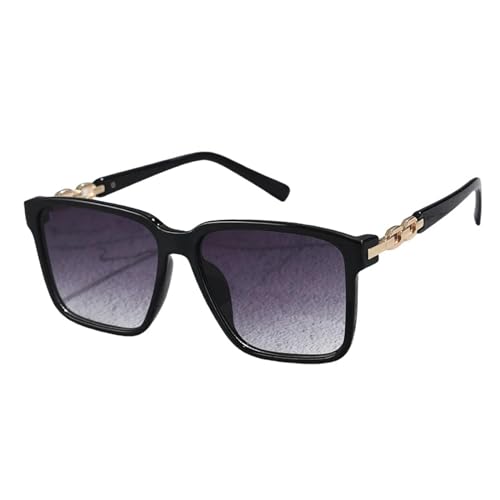 YDRABFLE Damen-Sonnenbrille Damen Sonnenbrille Quadratische Art Sonnenbrille Zubehör Gradient Lens Brillen Weiblich-Grau von YDRABFLE