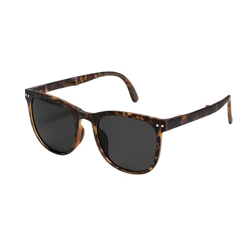 YDRABFLE Damen-Sonnenbrille Faltbare Sonnenbrille, Tragbarer, Ultraleichter Sonnenschutz, Uv-Schutz, Sonnenbrille Für Männer Und Frauen-Leopard von YDRABFLE