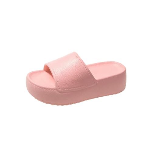 YDRABFLE Sommerhausschuhe Sommer Bequeme Casual Frauen Dicke Sohle Anti-Rutsch Plattform Weiche Hausschuhe Outdoor Indoor Frau Schuhe-Rosa-36 von YDRABFLE