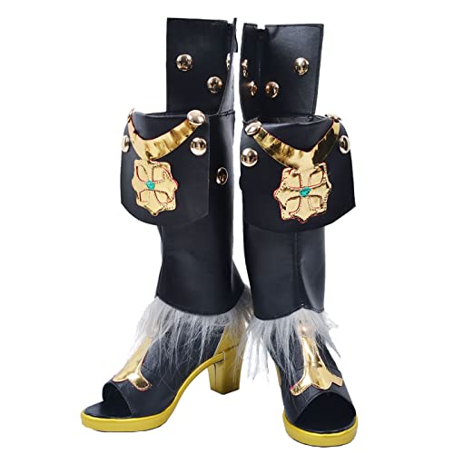 YEAJION Genshin Impact Collei Cosplay Schuhe Genshin Collei Schuhe Collei Cosplay Kostüm Zubehör Stiefel Halloween Karneval Party Bühnenauftritt Cosplay Schuhe Erwachsene von YEAJION